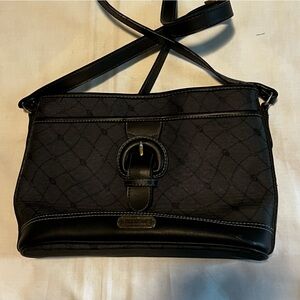 Carryland grey and black patterned shoulder purse